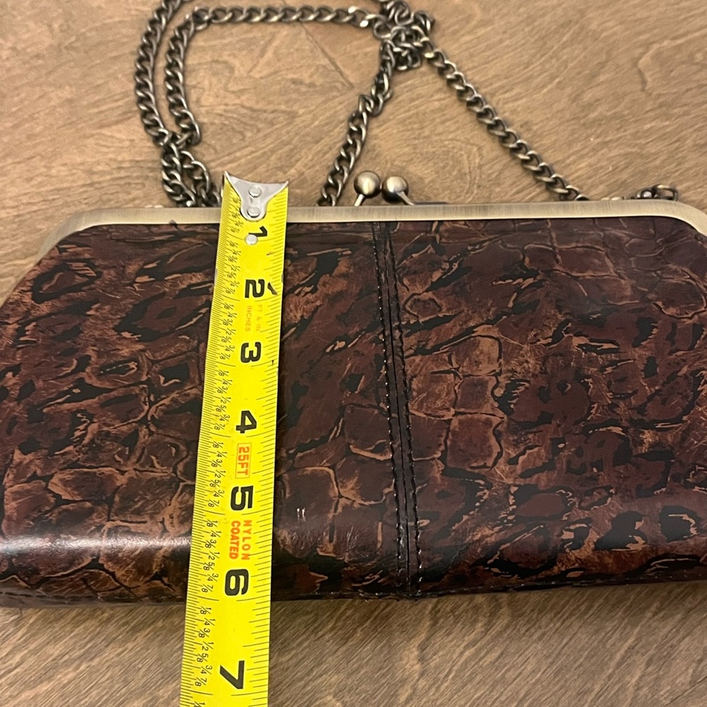 Patricia Nash Potenaz Brown Animal Print Frame Clutch - Picture 8 of 9